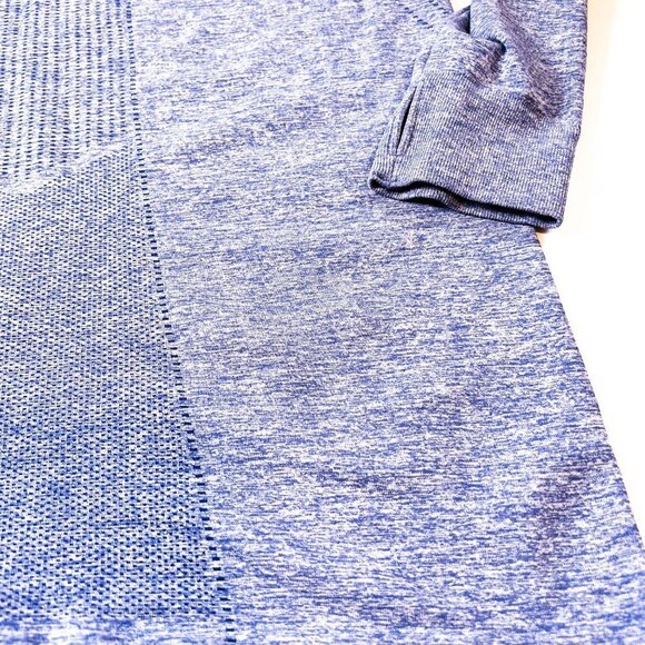 Saucony Dash Seamless Long Sleeve Running Tee Blue Heather Extra Large XL - Picture 6 of 10